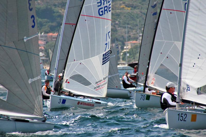 Finn World Masters at Kavala day 2 photo copyright Mariya Abashkina taken at Nautical Club of Kavala and featuring the Finn class