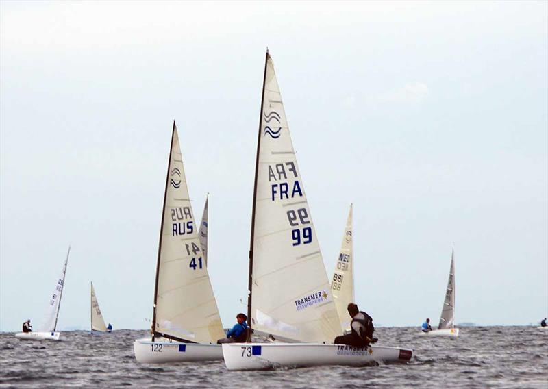 Finn World Masters at Kavala day 3 photo copyright Drew Barnes taken at Nautical Club of Kavala and featuring the Finn class