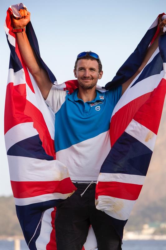 Finn gold for Giles Scott at the Aquece Rio – International Sailing Regatta photo copyright Richard Langdon / Ocean Images taken at  and featuring the Finn class