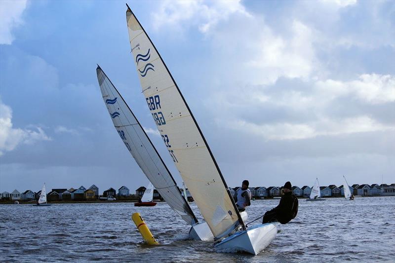 Day 1 of the Icicle Series at Highcliffe photo copyright Sarah Desjonqueres taken at Highcliffe Sailing Club and featuring the Finn class