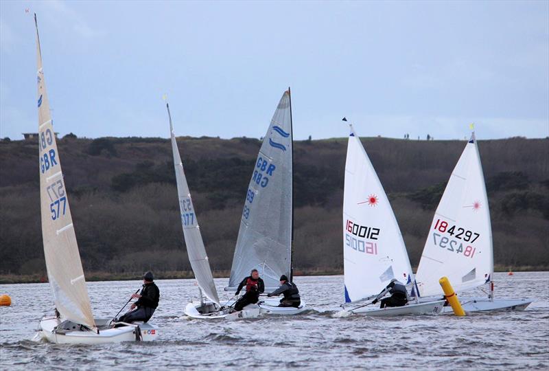 Day 1 of the Icicle Series at Highcliffe photo copyright Sarah Desjonqueres taken at Highcliffe Sailing Club and featuring the Finn class