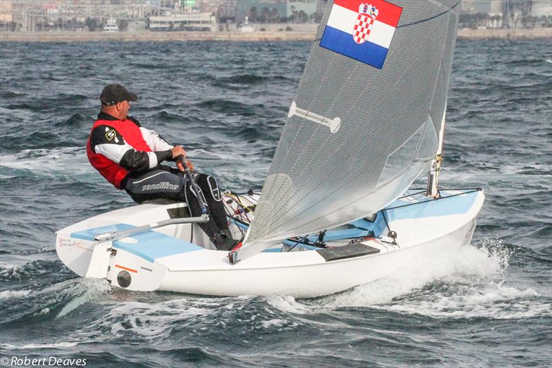 Milan Vujasinovic on the final day of the Finn Europeans in Barcelona - photo © Robert Deaves