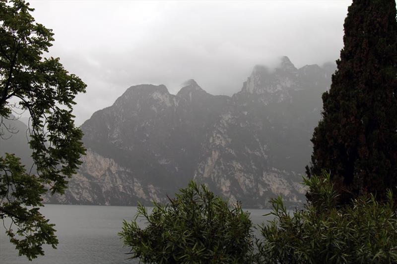 Racing cancelled at Finn World Masters on Lake Garda photo copyright Robert Deaves taken at Circolo Vela Torbole and featuring the Finn class