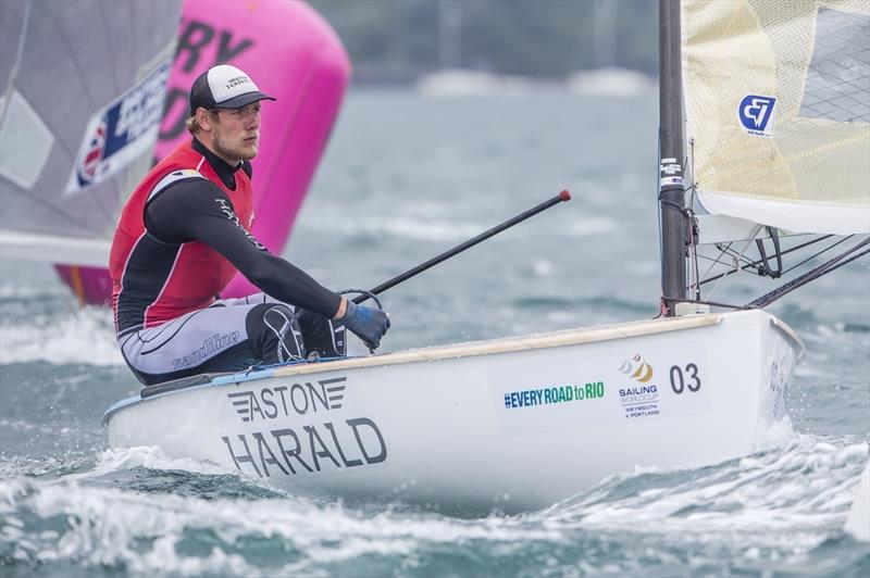 Max Salminen finishes 3rd at Sailing World Cup Weymouth and Portland photo copyright Jesus Renedo / Sailing Energy / World Sailing taken at Weymouth & Portland Sailing Academy and featuring the Finn class