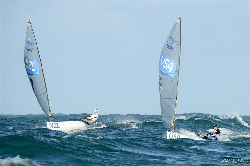 Spectacular Finn racing on day 4 of the Rio 2016 Olympic Sailing Competition - photo © Robert Deaves