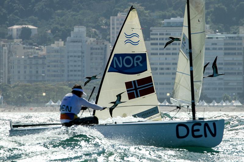Finns during the Rio 2016 Olympic Sailing Competition - photo © Robert Deaves