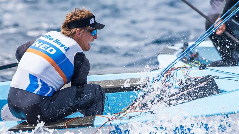 Finn leader Nic Heiner on day 3 of World Cup Hyères - photo © Jesus Renedo / Sailing Energy