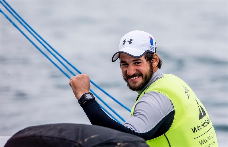 Finn gold for Kaynar at World Cup Hyères photo copyright Jesus Renedo / Sailing Energy / World Sailing taken at COYCH Hyeres and featuring the Finn class