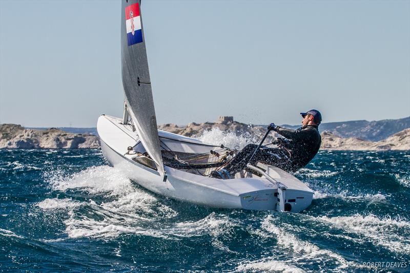 Josip Olujic (CRO) on day 1 of the Finn Europeans in Marseille - photo © Robert Deaves