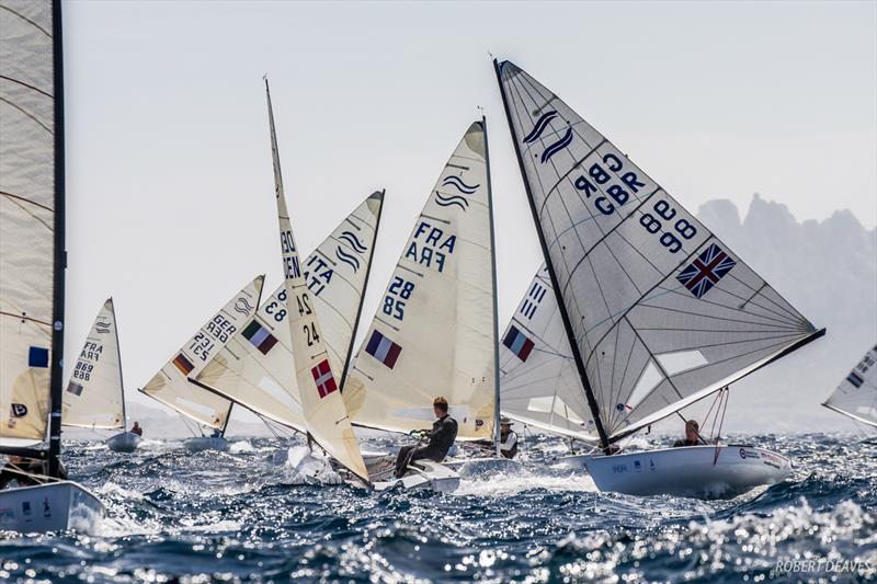 Great conditions for Race 10 at the Finn Europeans in Marseille photo copyright Robert Deaves taken at Yachting Club De La Pointe Rouge and featuring the Finn class