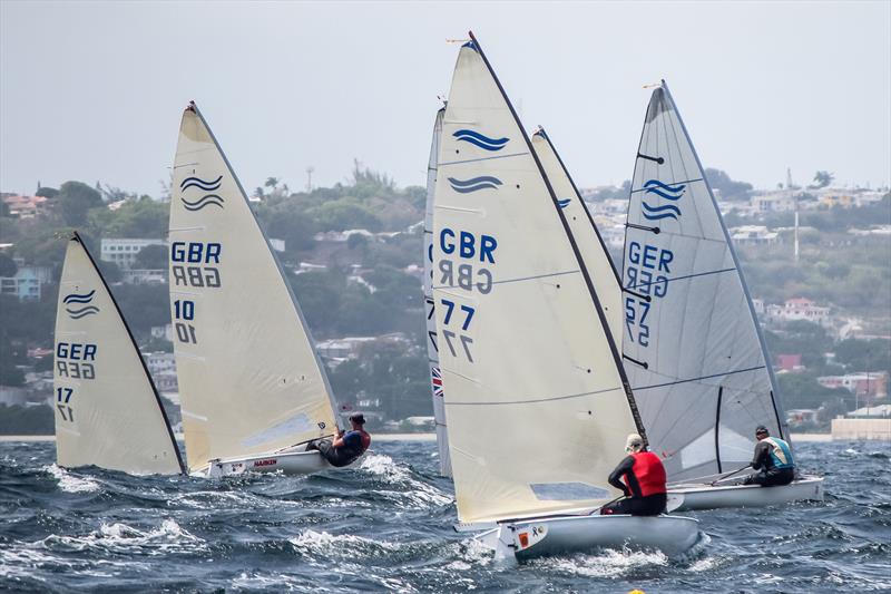 Day 3 of the 2017 Finn World Masters in Barbados photo copyright Claire ADB taken at Barbados Yacht Club and featuring the Finn class