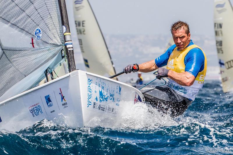 Ed Wright finished as runner up at the 2017 European Championship photo copyright Robert Deaves taken at  and featuring the Finn class