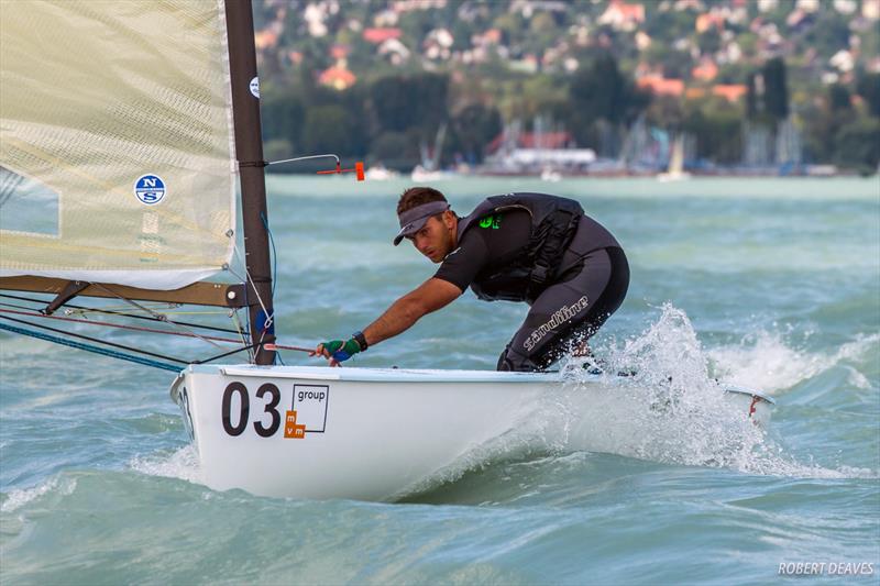 Arkadiy Kistanov, Russia during the 2017 U23 Finn Worlds practice race - photo © Robert Deaves