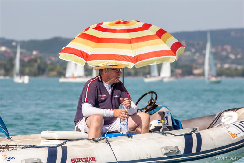 No racing on day 5 of the 2017 U23 Finn Worlds at Lake Balaton photo copyright Robert Deaves taken at MVM SE and featuring the Finn class