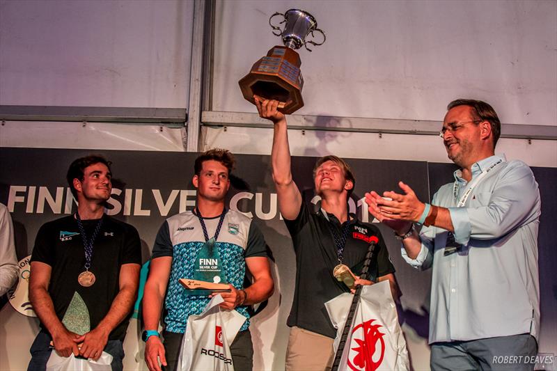 Oskari Muhonen wins the 2017 U23 Finn Worlds at Lake Balaton photo copyright Robert Deaves taken at MVM SE and featuring the Finn class