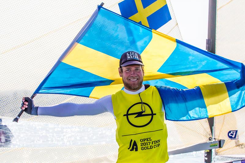 Max Salminen wins the 2017 Opel Finn Gold Cup at Lake Balaton photo copyright Robert Deaves taken at Spartacus Sailing Club and featuring the Finn class