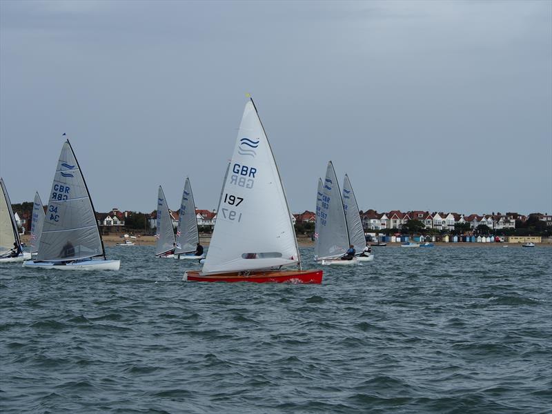 GAC Pindar Finn UK Nationals at Thorpe Bay photo copyright Steve Sampson taken at Thorpe Bay Yacht Club and featuring the Finn class