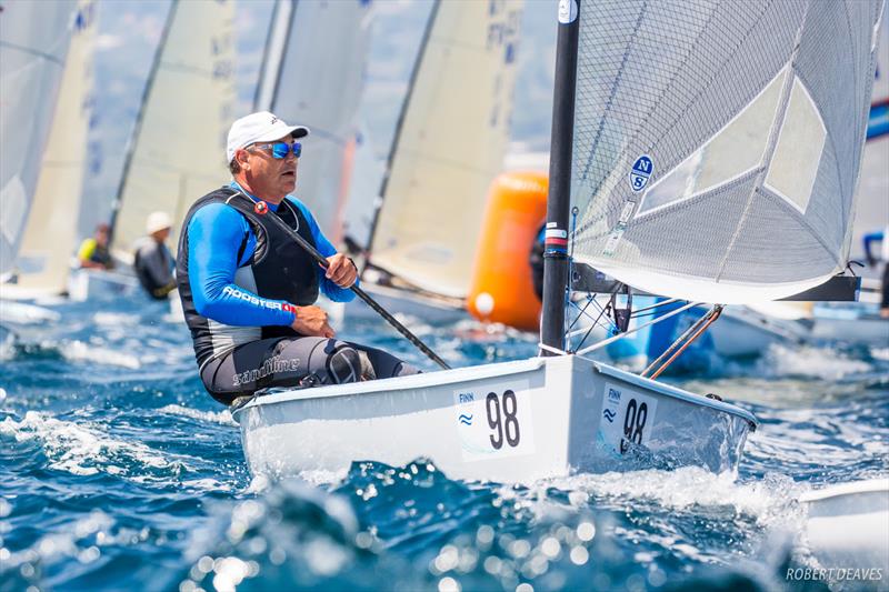 Matt Visser on day 3 of the Finn World Masters at El Balis - photo © Robert Deaves / Finn Class