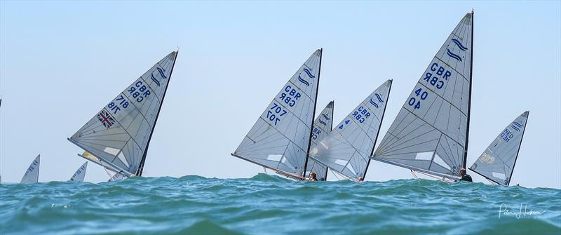 2018 GAC Pindar British National Finn Championships photo copyright Peter Hickson taken at Mengeham Rythe Sailing Club and featuring the Finn class