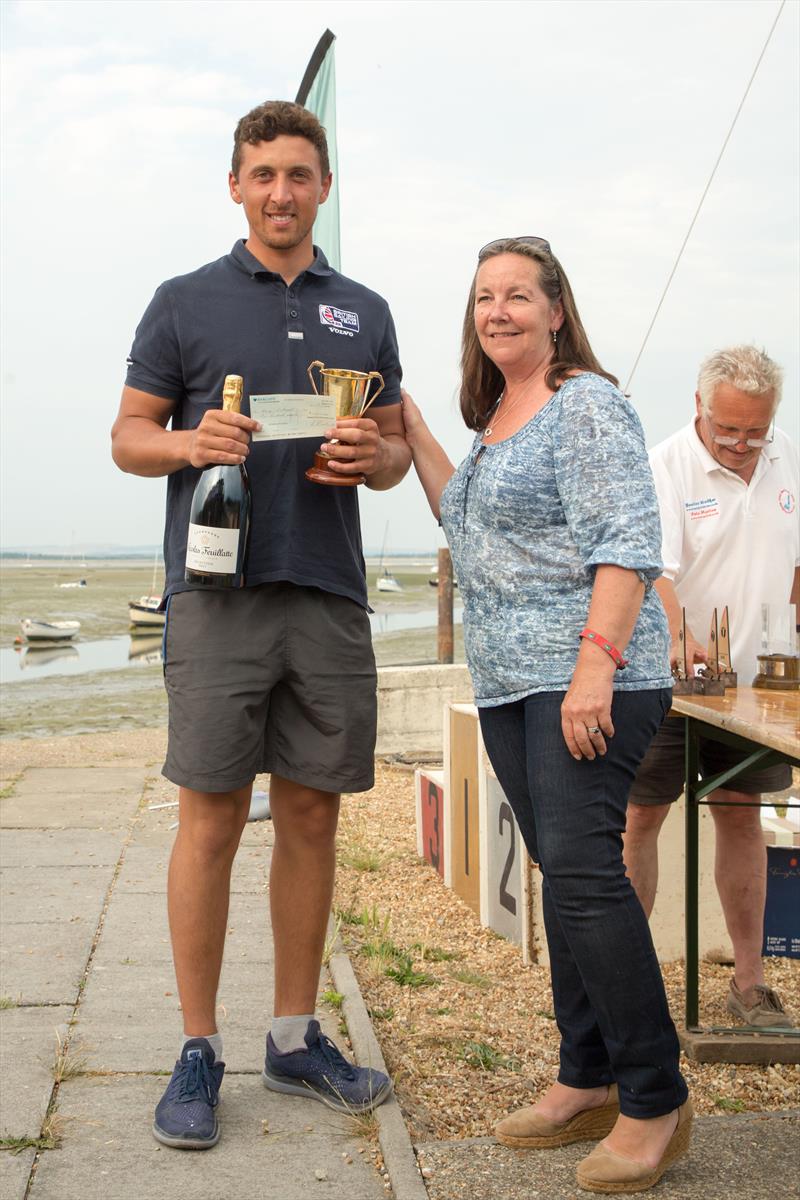 Henry Wetherell wins the 2018 GAC Pindar British National Finn Championships photo copyright Angela Macdonald taken at Mengeham Rythe Sailing Club and featuring the Finn class