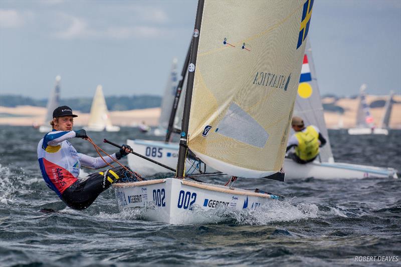 Max Salminen on day 3 of Hempel Sailing World Championships Aarhus 2018 - photo © Robert Deaves