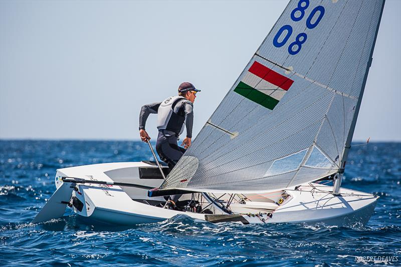 Doma Nemeth at the Finn Silver Cup in Anzio - photo © Robert Deaves