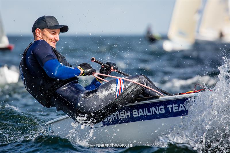 Giles Scott finishes 2nd at the Finn Europeans in Gdynia, Poland photo copyright Robert Deaves taken at  and featuring the Finn class