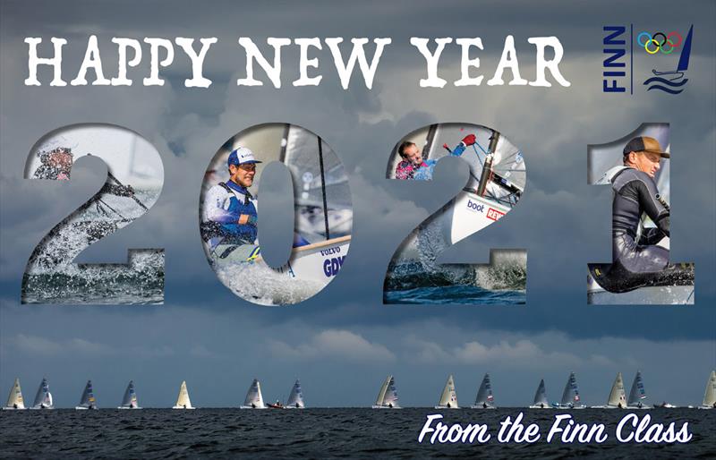 Happy New Year from the Finn Class photo copyright Robert Deaves taken at  and featuring the Finn class
