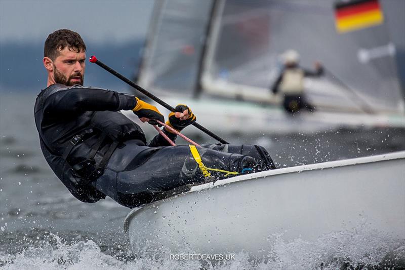 Oisin McClelland photo copyright Robert Deaves taken at  and featuring the Finn class