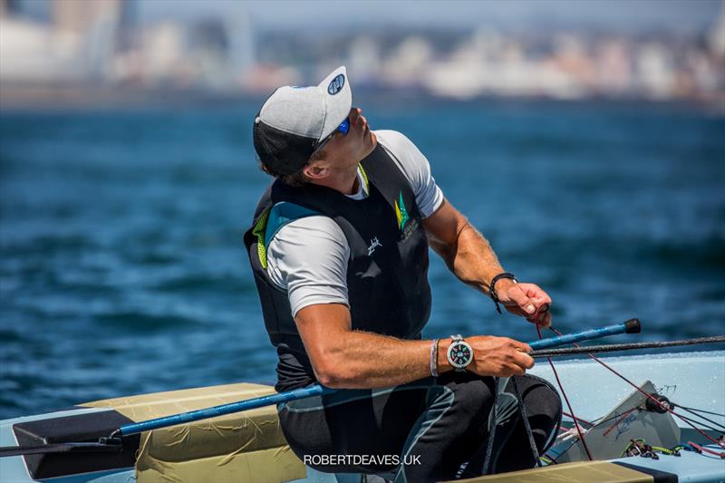 Jake Lilley, AUS - Finn Gold Cup at Porto, Portugal photo copyright Robert Deaves / Finn Class taken at Vilamoura Sailing and featuring the Finn class