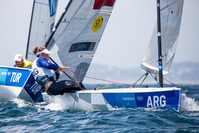 Facundo Olezza, ARG at the Tokyo 2020 Olympic Sailing Competition - photo © Robert Deaves / www.robertdeaves.uk