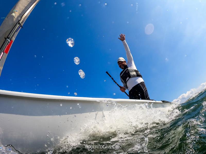 Filipe Silva on day 3 of the 2021 Finn World Masters - photo © Robert Deaves