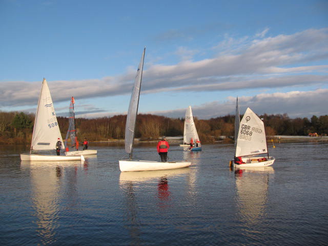 Strathclyde Loch Christmas Regatta photo copyright Crawford Reid taken at Strathclyde Loch Sailing Club and featuring the Finn class