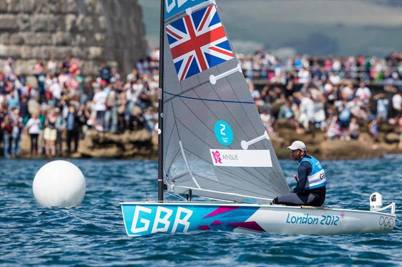 Ben Ainslie wins a historic fourth gold medal at the London 2012 Olympic Sailing Competition photo copyright Tom Gruitt / www.tom-gruitt.co.uk taken at Weymouth & Portland Sailing Academy and featuring the Finn class