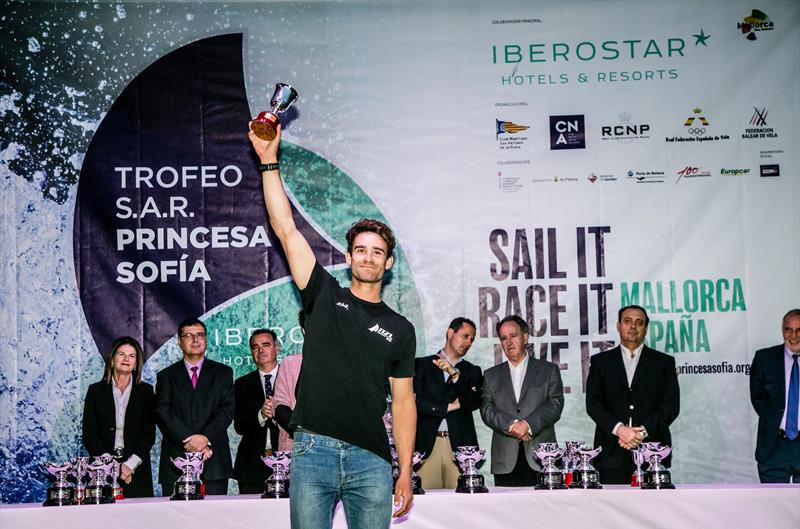 Sam Meech (Laser) Medal ceremony - 49th Trofeo Princesa Sofia Iberostar, April 7, 2018 - photo © Jesus Renedo / Sailing Energy / Trofeo Princesa Sofia IBEROSTAR