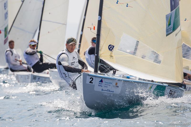 Jake Lilley - 2018 World Cup Series - Hyères photo copyright Robert Deaves taken at COYCH Hyeres and featuring the Finn class
