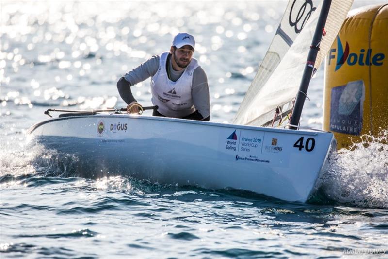 Alican Kaynar took bronze in Miami and Hyères photo copyright Robert Deaves taken at  and featuring the Finn class