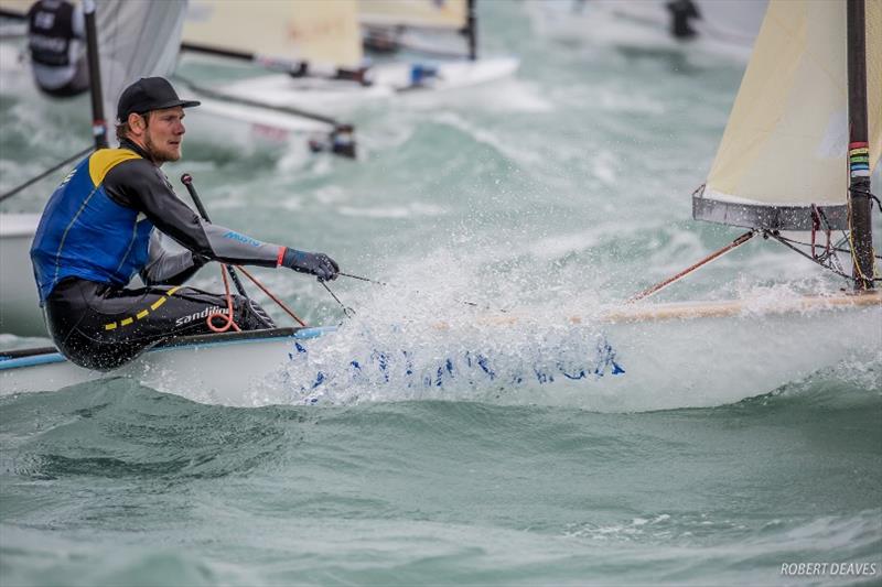 Max Salminen took bronze at the Europeans in Cádiz photo copyright Robert Deaves taken at  and featuring the Finn class
