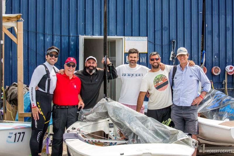 Sailors happy despite the lack of wind - Finn World Masters - photo © Robert Deaves