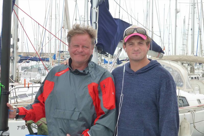 John and Facundo  - Finn Masters Worlds - El Balis, May 2018 photo copyright Gus Miller taken at Club Nautico El Balis and featuring the Finn class