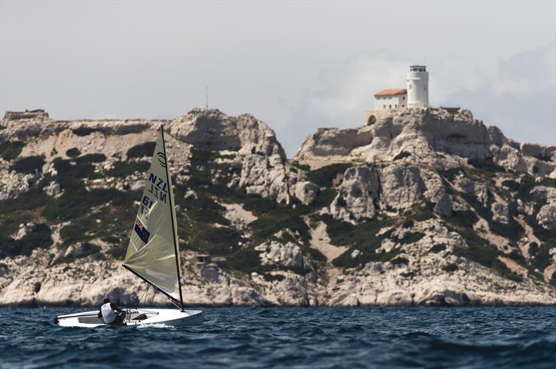 Andy Maloney (NZL) - Finn class, 2018 Sailing World Cup Final - Marseille, France photo copyright Pedro Martinez / Sailing Energy taken at  and featuring the Finn class