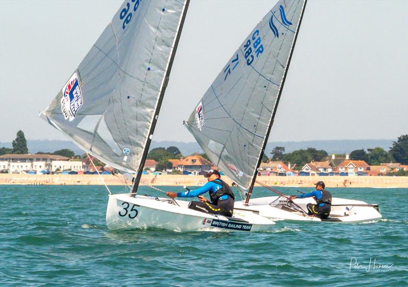 2018 GAC Pindar British National Finn Championships photo copyright Peter Hickson taken at Mengeham Rythe Sailing Club and featuring the Finn class