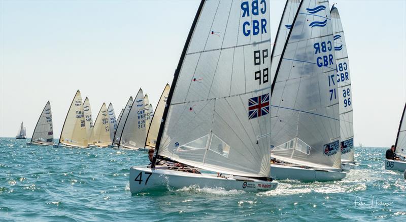 2018 GAC Pindar British National Finn Championships photo copyright Peter Hickson taken at Mengeham Rythe Sailing Club and featuring the Finn class