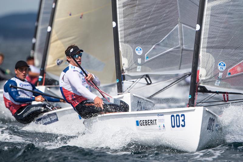 Nick Heiner (NED) Finn - Day 3 - Hempel Sailing World Championships, Aarhus, Denmark photo copyright Sailing Energy taken at Sailing Aarhus and featuring the Finn class