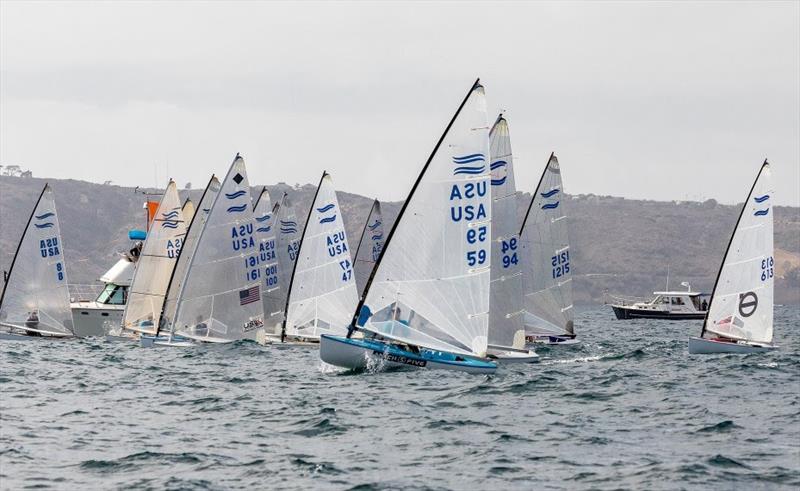 2018 San Diego Olympic Classes Regatta photo copyright Cynthia Sinclai taken at San Diego Yacht Club and featuring the Finn class