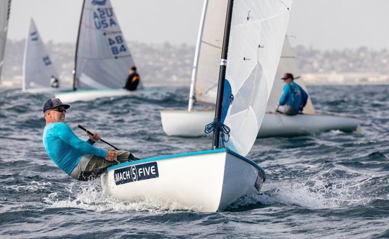 2018 San Diego Olympic Classes Regatta photo copyright Cynthia Sinclai taken at San Diego Yacht Club and featuring the Finn class