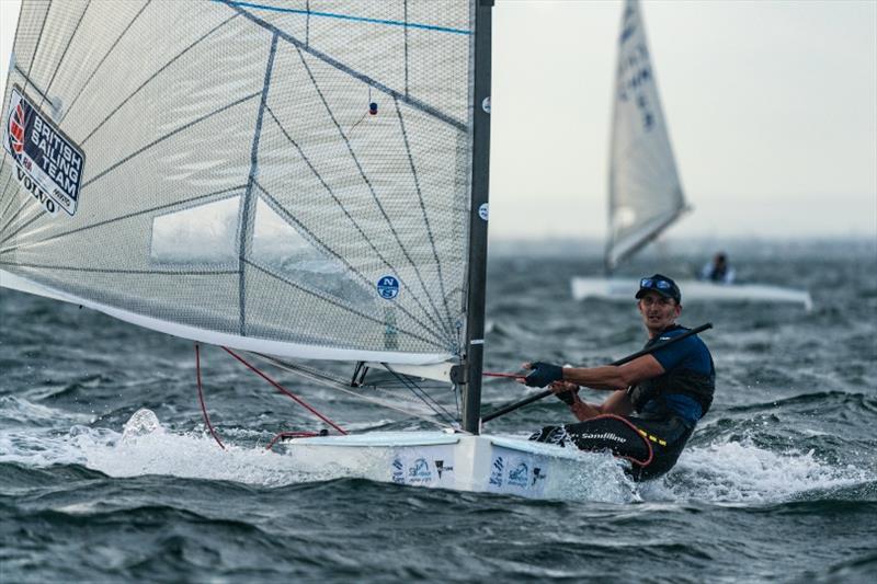 Giles Scott (GBR) - 2018 Sail Melbourne International, Day 3 photo copyright Beau Outteridge taken at Royal Brighton Yacht Club and featuring the Finn class
