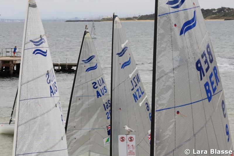 Launching at Black Rock - Day 3, Ronstan Australian Finn Championship photo copyright Lara Blasse taken at  and featuring the Finn class