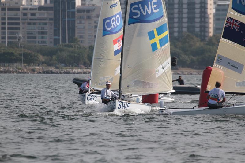 Max Salminen (SWE) sailed in the Star at the 2012 Olympics before that class was dropped. He sailed in the Finn at the 2016 Olympics, and was World Champion in 2017. The Finn will now be dropped for the 2024 Olympics photo copyright Richard Gladwell taken at Iate Clube do Rio de Janeiro and featuring the Finn class
