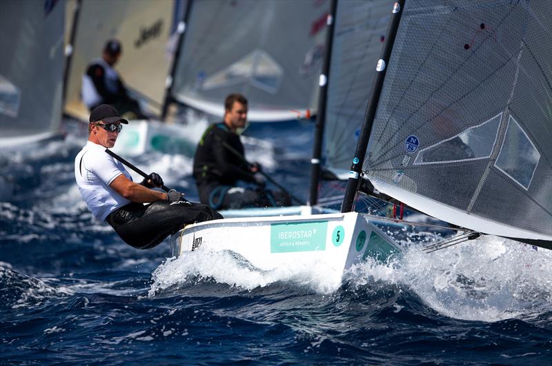 Josh Junior - Finn - NZL Sailing Team - Trofeo Princesa Sofia Iberostar - Day 5 - April 5, 2019 photo copyright Sailing Energy taken at Real Club Náutico de Palma and featuring the Finn class